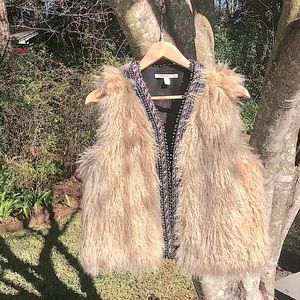 Zara Trafaluc Faux Fur Vest